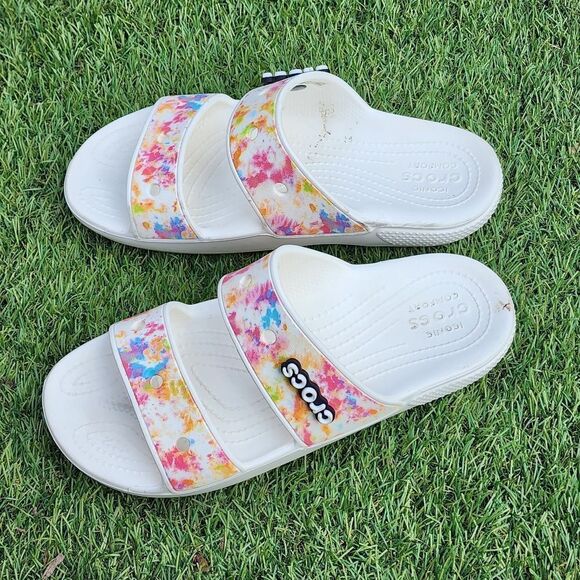 CROCS CLASSIC Tie Dye - Women's Sandals - SIZE 9 - Picture 5 of 7